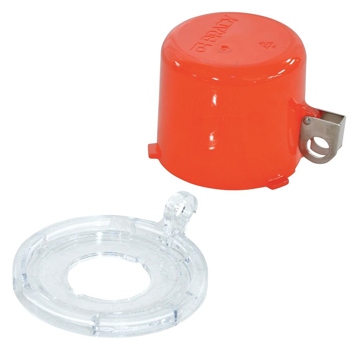 Brady 30mm Shackle Polycarbonate, Stainless Steel Push Button Lockout- Red