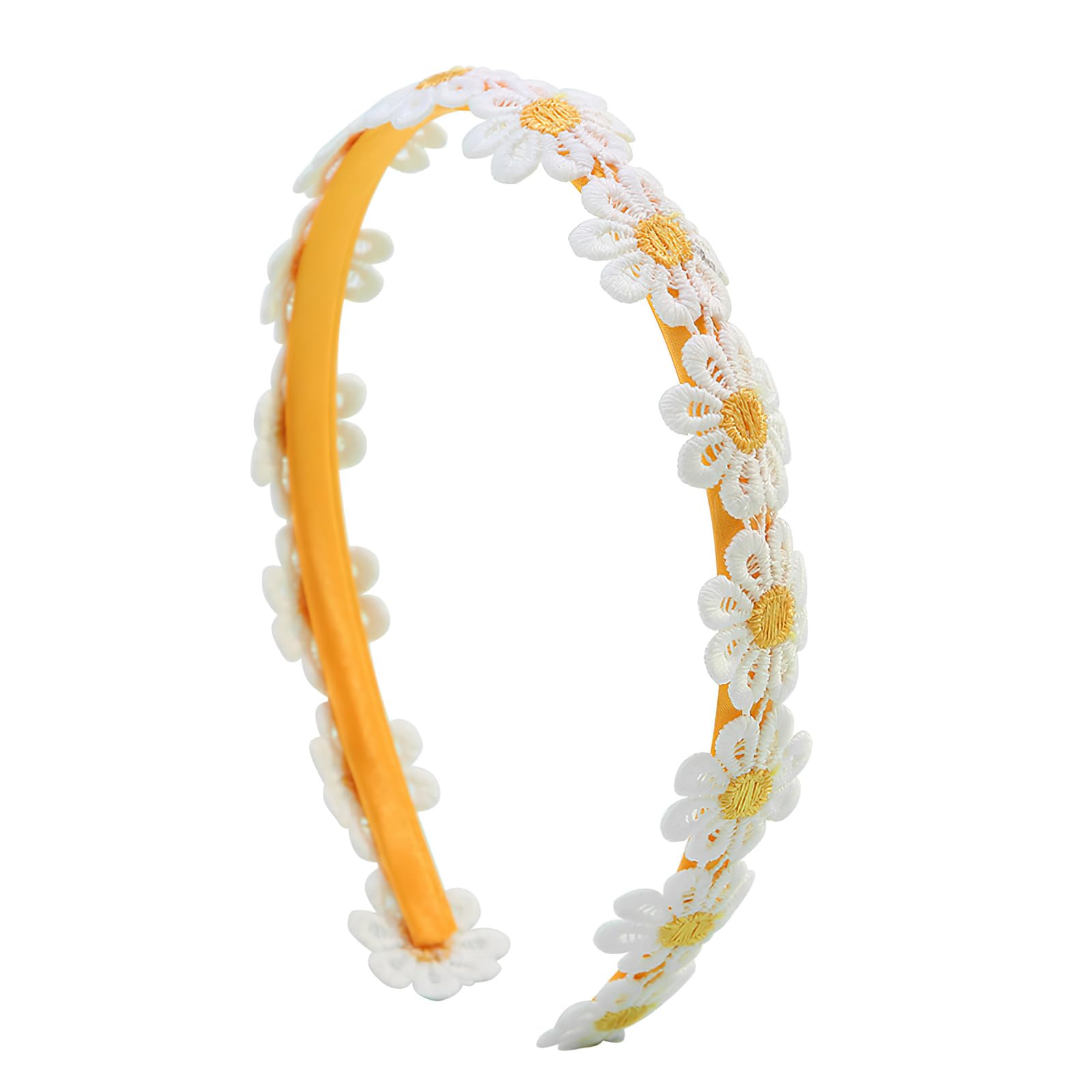 Versace Yellow & White Floral Padded Headband Versace Headband - Etsy Canada main image 2