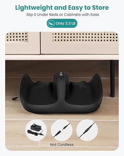 Miniatura 8 de Nekteck Masajeador de pies con calor y rodillo de pies, masajeador Shiatsu de pierna de pantorrilla para circulación y neuropatía, alivio del dolor