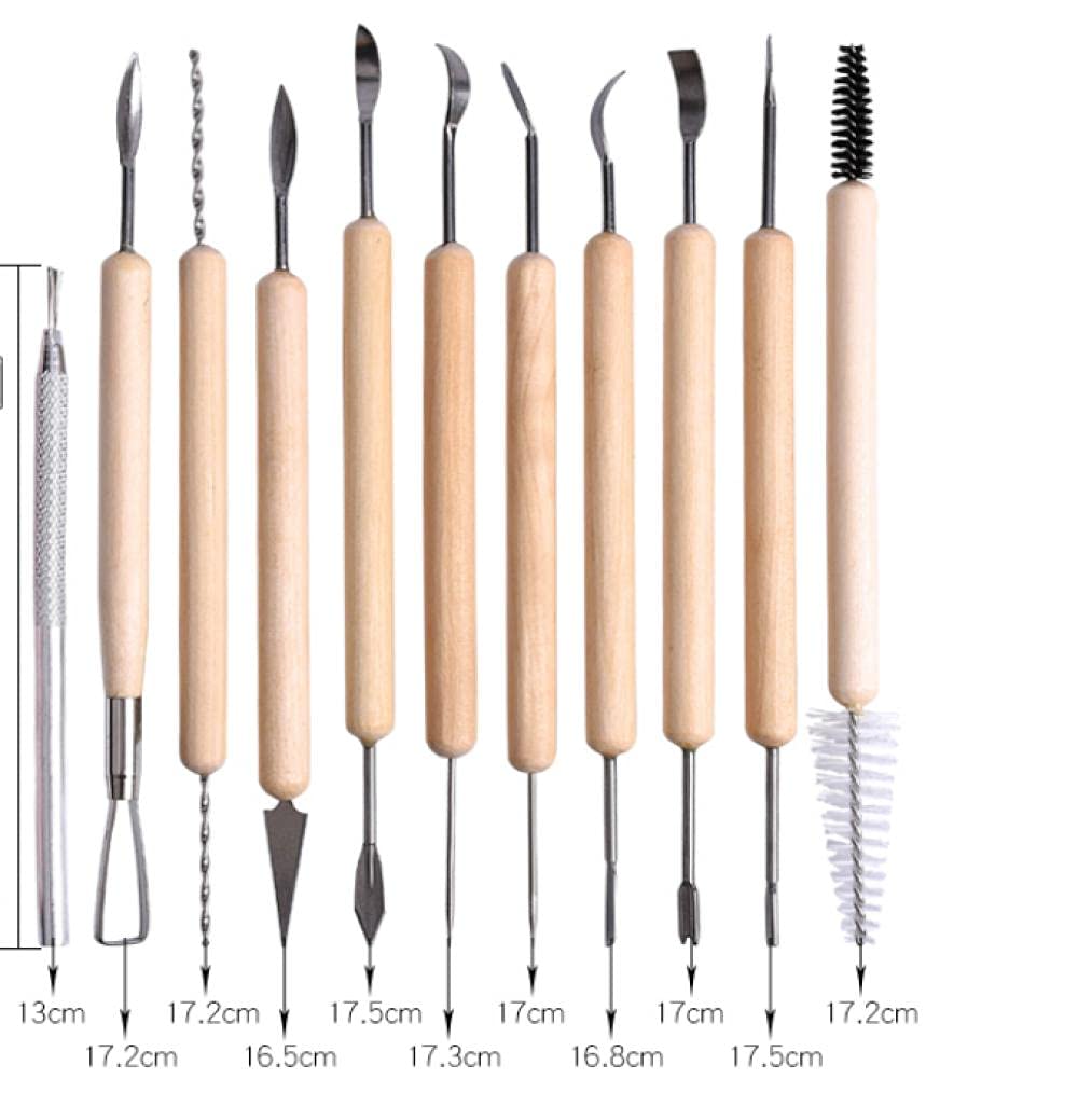 Narzędzia Rzeźbiarskie Dłuta Do Drewna Narzędzia Rzeźbiarskie Dłuto 11 Sztuk Ceramika Clay Rzeźba Wood Carving Narzędzie Zestaw Narzędzi Wood Modele Art Projekty Narzędzia Rzeźba Zestaw Szczegóły Dłut