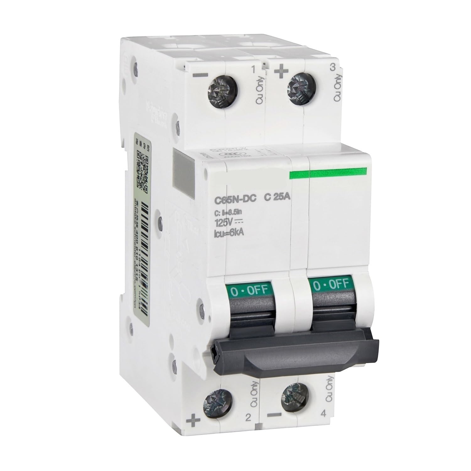 Disjoncteur IC65N-DC MCB 2P DC Disjoncteur Miniature C 1A 2A 3A 4A 6A 8A 10A 16A 20A 25A 32A 40A 50A 63A 80Aa(13A)