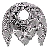 Softweich und wärmend CODELLO Damen Tuch, Halstuch, Feiner Glanz  Glencheck-Muster  100% Wolle  120 x 120 cm
