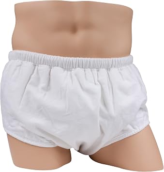 Pull On Style Adult Cloth Diaper by LeakMaster 100% Cotton Flannel, Multi-Layered Reusable Adult Incontinence Diaper. Use with Plastic Pants X-Large 36-44-Inch Waist