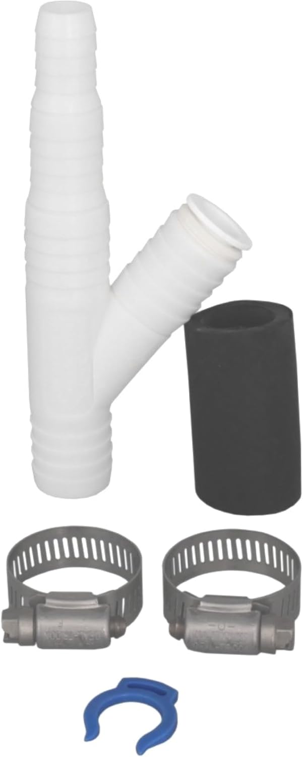 Drain Line Adapter (DLA) With 1/2-inch Quick Connect Fitting for a Water Filter and 7/8-inch Fitting for a Dishwasher (ET116-003, D-50QC, DLA-D)