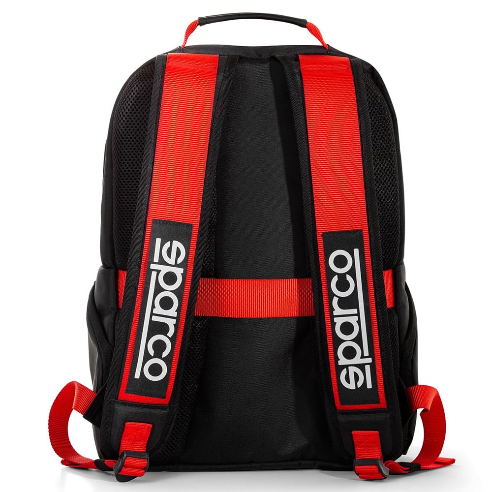 Sparco Backpack, Black/Red, Medium