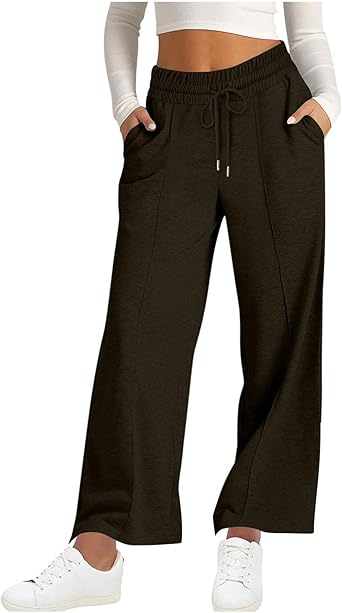 Wide Leg Sweatpants Women High Waisted Baggy Joggers Loose Fit Athletic Sweatpants Soft Lightweight Joggers 2025