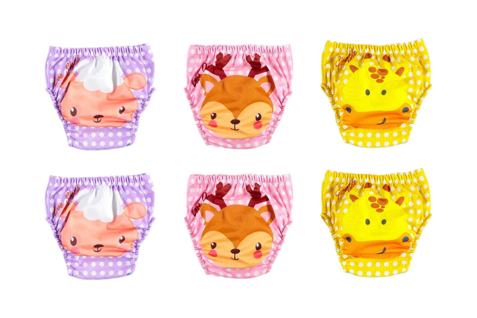 Animaux Lot de 6 Imperméable Culotte d'apprentissage Coton pour Bébé