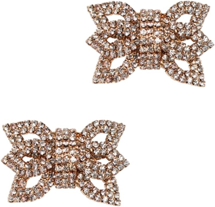 FROUFROUZ - Shoe Clips Women Shoe Accessories Shoe Jewelry Milly - Sold in Pairs - for Casual, Evening and Bridal Shoes