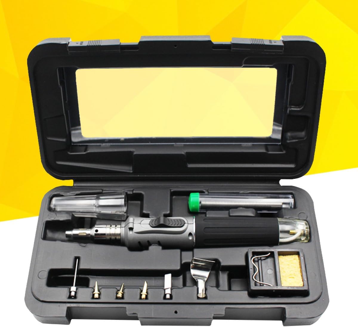 Self-igniting Cordless Propane Torch Gas Soldering Kit 1300℃ Flame 400℃ Tip No Cord for Jewelry Repair