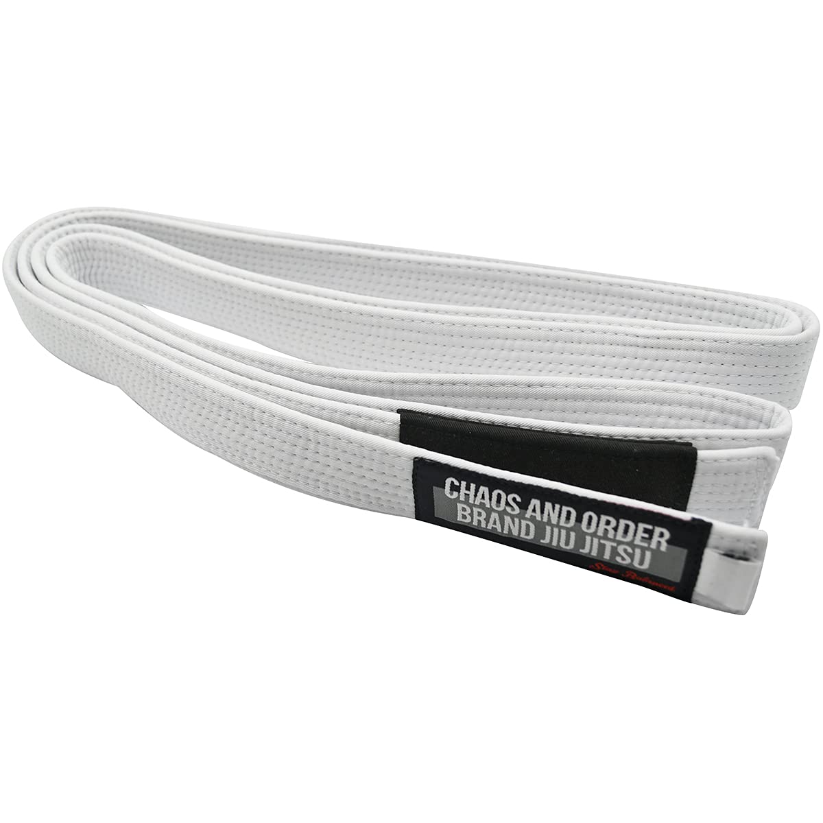 Chaos and Order Premium Jiu-Jitsu Rank Belt - A2 - White