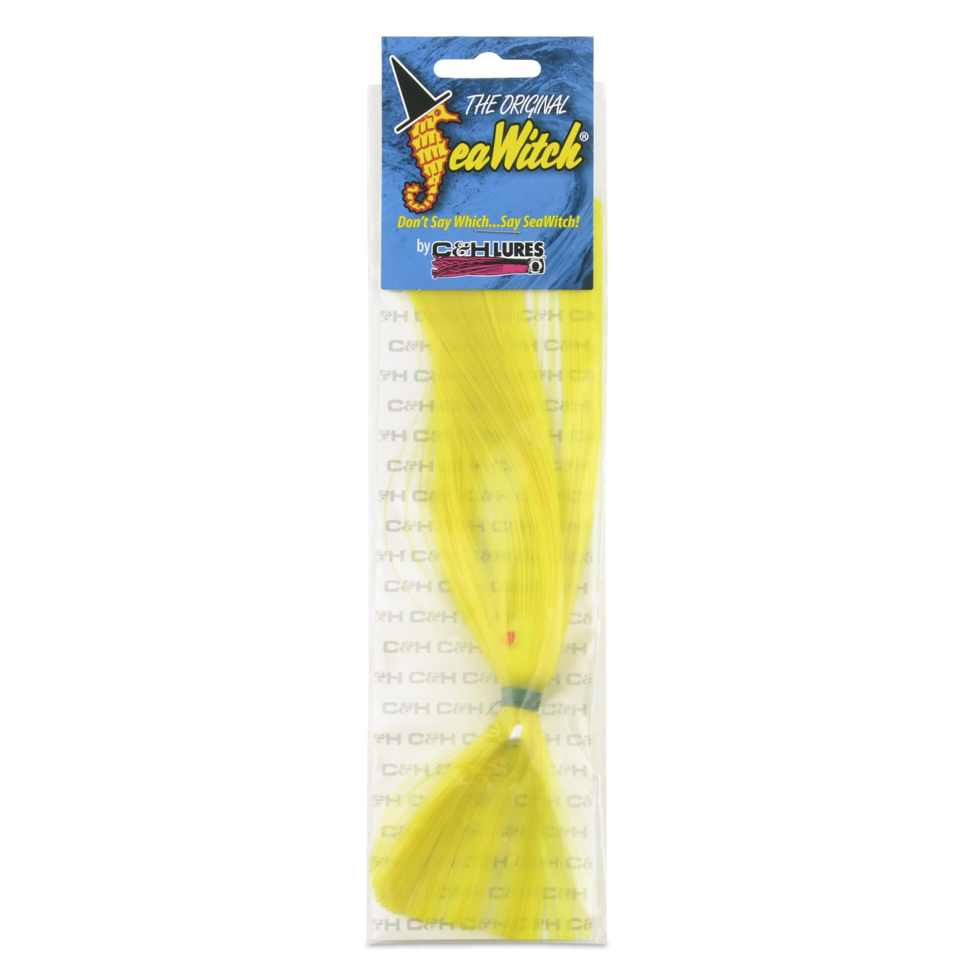 C&H Lures Sea Witch Saltwater Fishing Lure | Realistic Predator Action | Nylon Skirt, UV-Resistant | Chartreuse Skirt, 1 oz Head Weight