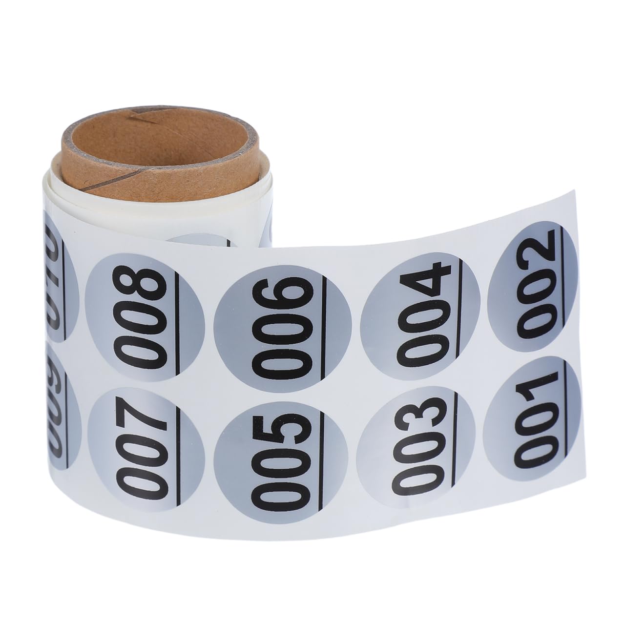 JOINPAYA 1 Roll Consecutive Number Stickers 001-200 Self Adhesive Small Round Inventory Classification Labels for Office Classroom Storage and Box Organizing