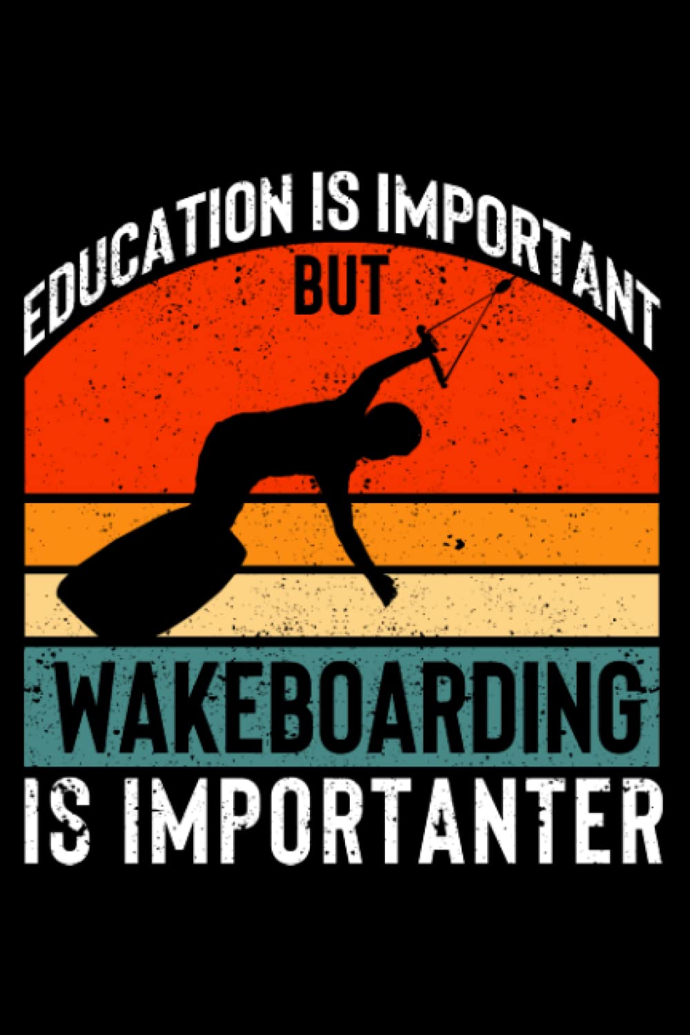 Education Is Important But Wakeboarding Is Importanter Youth: Wakesurfing Accessories Wakeboarding | Dot Grid Journal, Notebook or Organizer | Notes, ... book, Scheduler, Task Checklist | 6x9 Inches