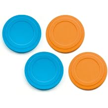 4 Pack Silicone Powder Cleanser Lids, Compatible with Bar Keepers Friend, Comet, Ajax Powder Cleanser 12oz & 21oz, Silicone Cover for Cleaning Powder Moisture Resistance, Reusable Silicone Lid