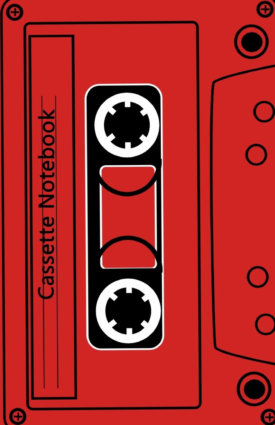 Cassette Notebook: Blank A5 Notebook - Cream Paper, A5 Size (5.5 x 8.5 inches), 100 pages (50 sheets)