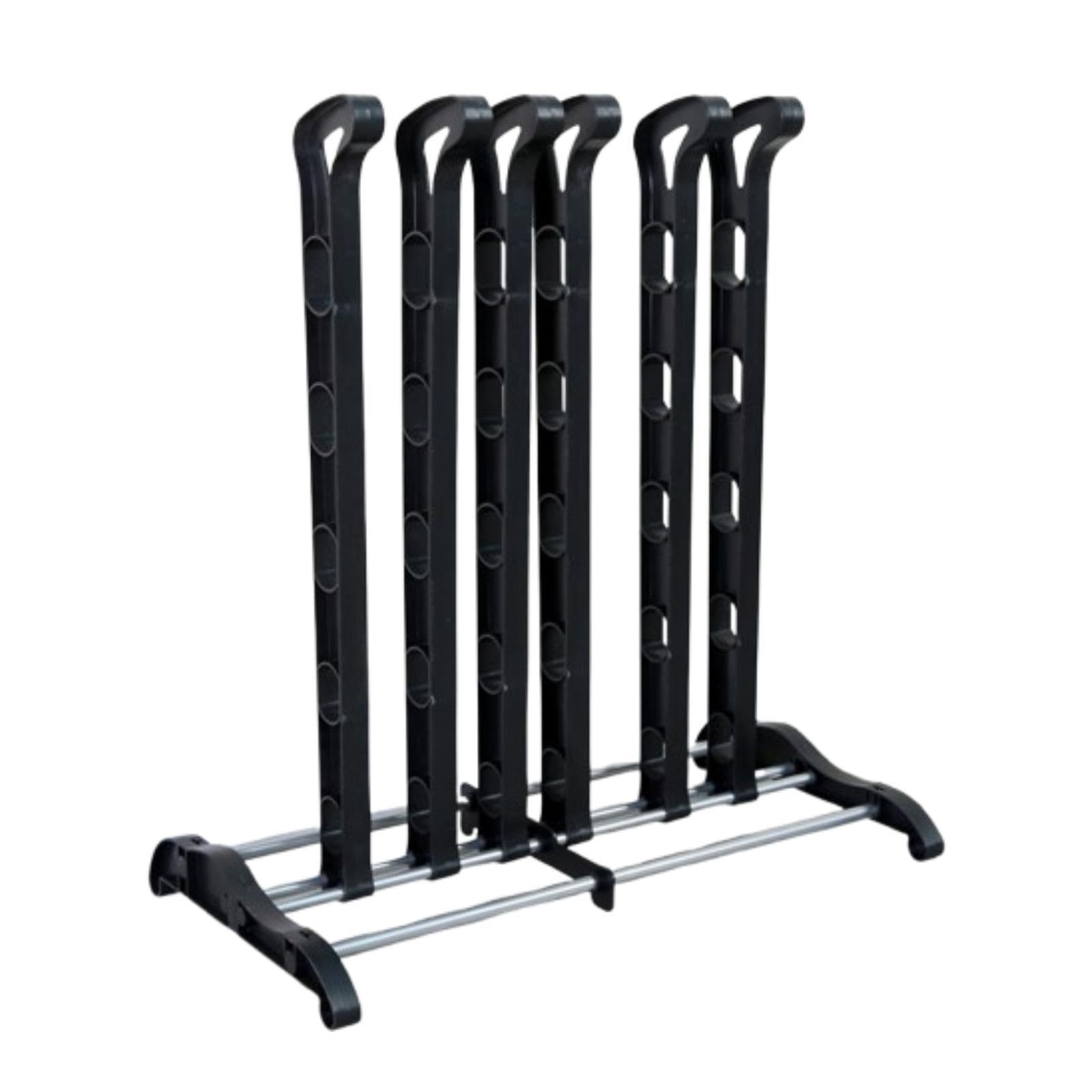 Botas rack para guardar zapatos con instalación fácil de metal negro