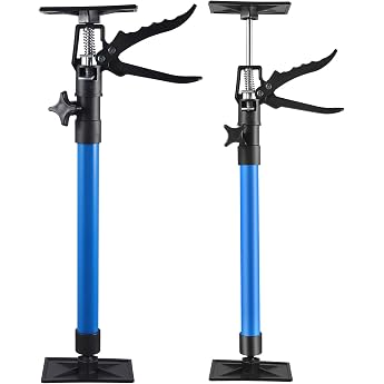 Pack of 2 ceiling support mounting support frame tensioner door tensioner 360  rotated quick release support ceiling support mounting support 40 kg x 2 for supporting door frames cupboards 50-115 cm