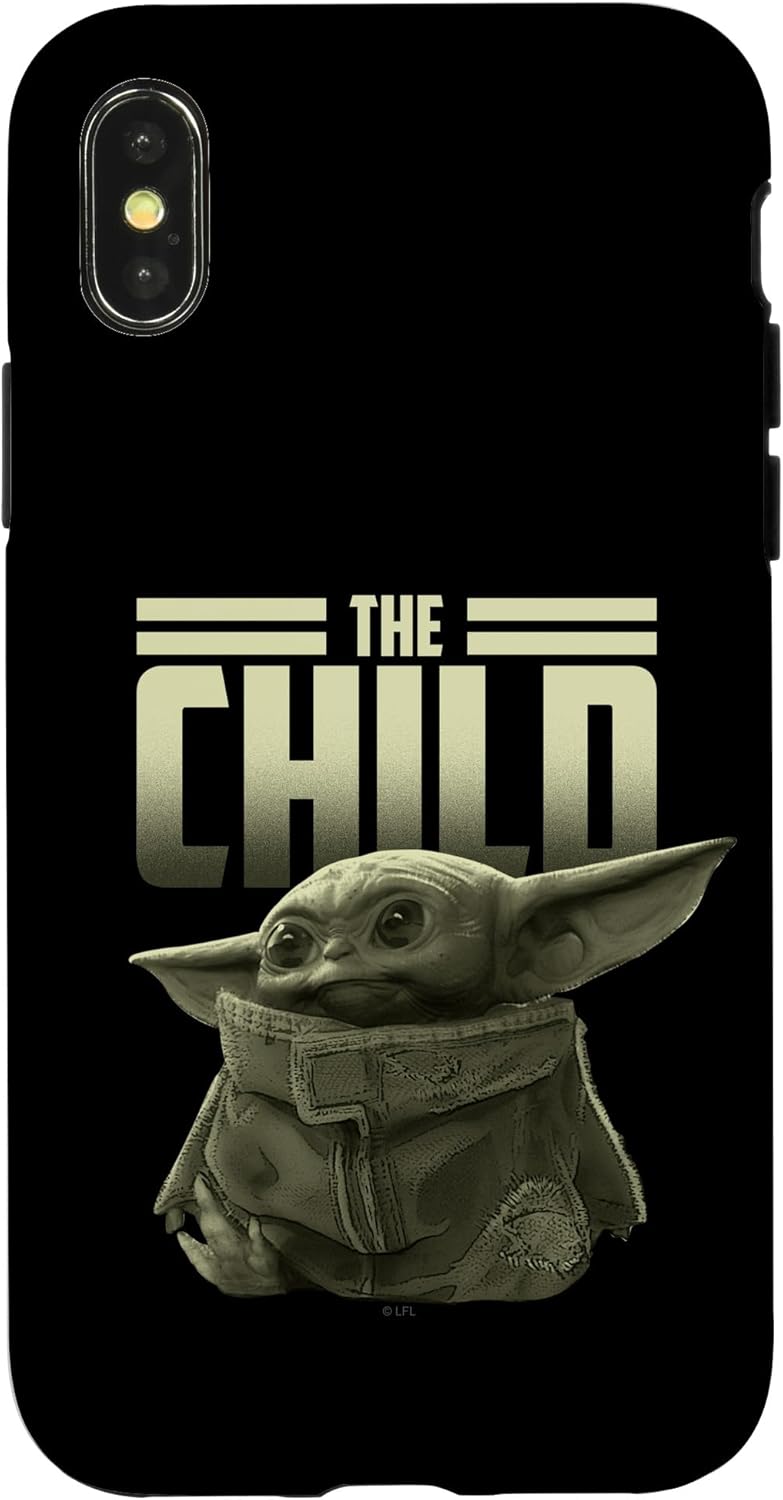 iPhone 14 Pro Max Star Wars: The Mandalorian The Child Text Portrait Case