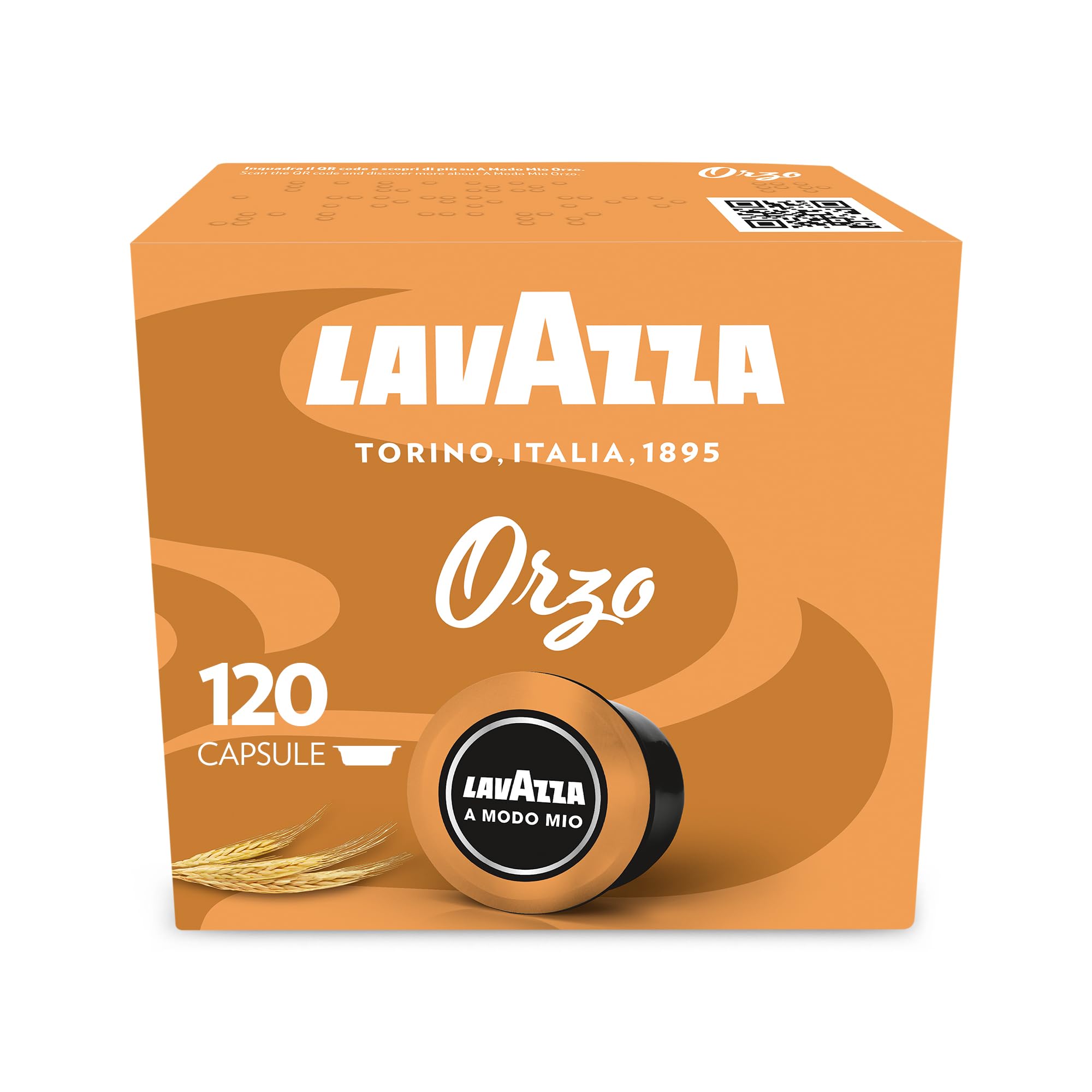 Lavazza, A Modo Mio - 120 Cápsulas de café de cebada | Con notas aromáticas de cebada tostada y cereales