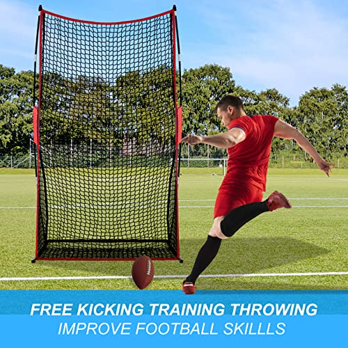 Andgoal Football Kicking Punting Net - Football Kicking Net, Football Punting Trianing Net, Sideline Practice For Place Kicks Football, Football Net, Football Kicking Net With Sand Bags 4X7Ft #TOP4