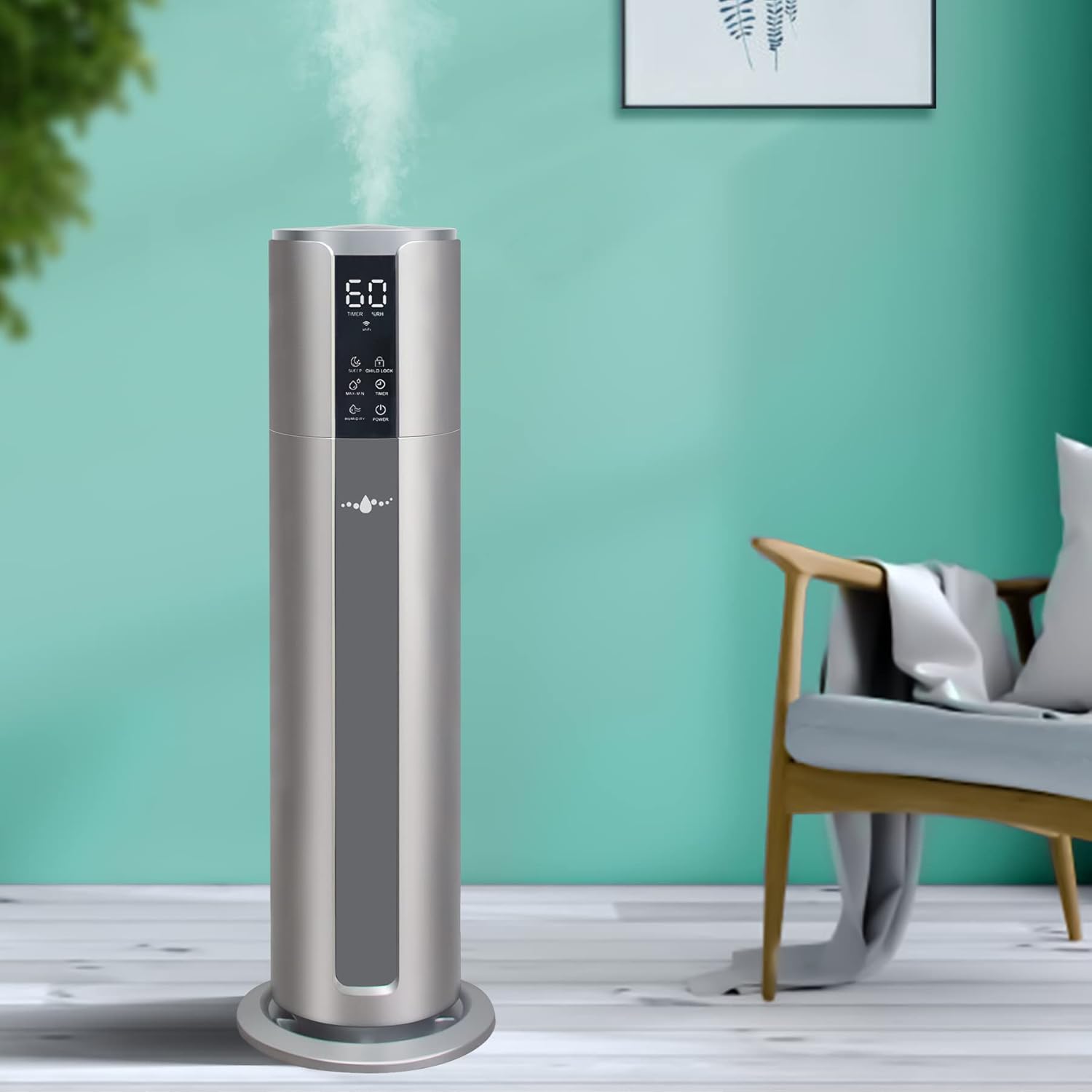 Humidifiers for Large Room Bedroom, 2.1Gal/8L Top Fill Humidifiers for