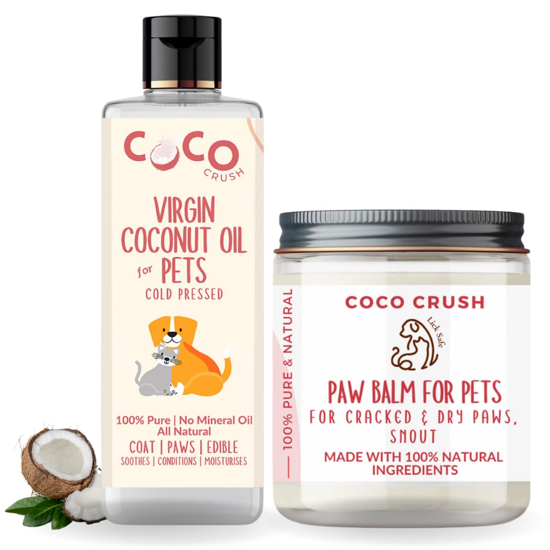 See full amazon price history chart for Coco Crush Pet Care Combo-Cold Pressed Virgin Coconut Oil&Natural Paw Balm,Lick Safe Ingredients|100% Natural&Organic Ingredients|For Dogs,Cats,Puppies,Kittens(50G Oil&85G Balm; 135G) Coco Crush Pet Care Combo-Cold Pressed Virgin Coconut Oil&Natural Paw Balm,Lick Safe Ingredients|100% Natural&Organic Ingredients|For Dogs,Cats,Puppies,Kittens(50G Oil&85G Balm; 135G) (B0CYC7T756) Amazon Price History, Amazon Price Tracker