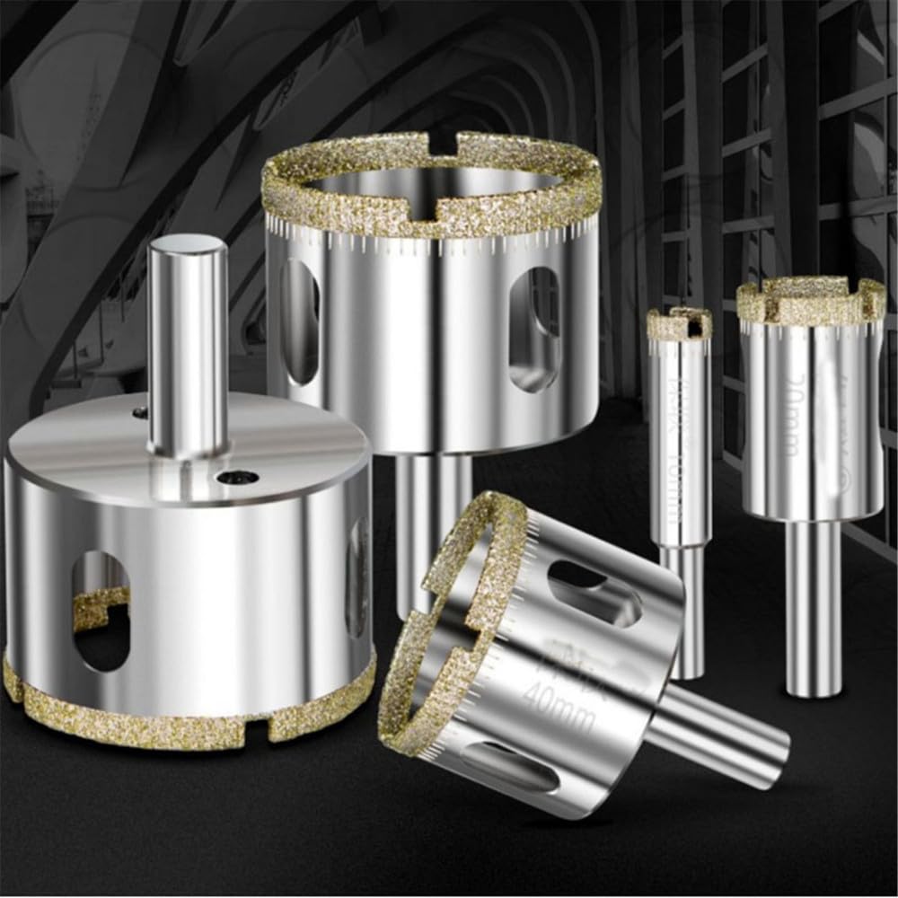 Wiertło do szkła 3-200 mm Wiertła do otworów diamentowych z rdzeniem diamentowym Przecinarka do płytek Marmur Szkło Granit Narzędzia do wiercenia mechanicznego, 90 mm (1 szt.), Okrągłe