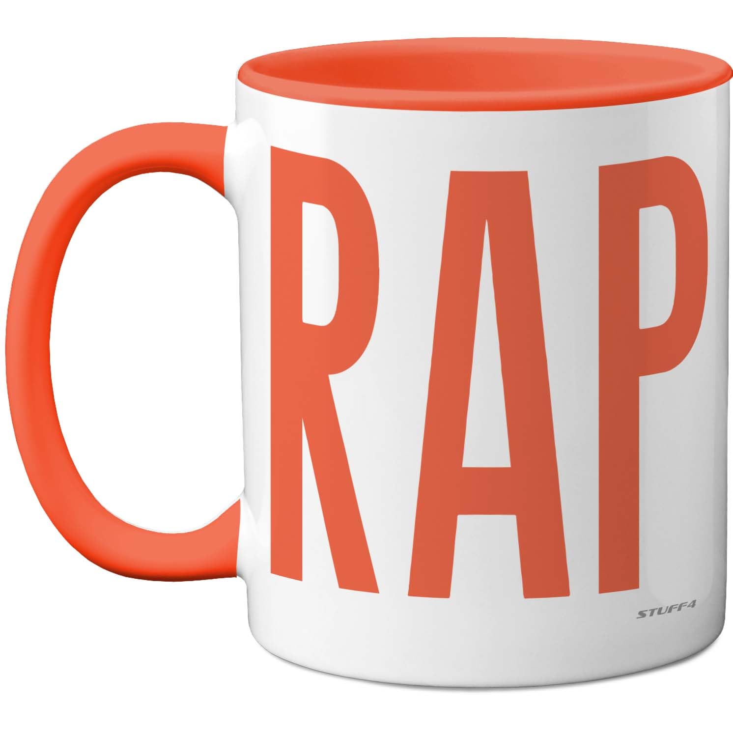 Stuff4 Men's Orange Rude Gifts - Cr*P Mug - Funny Gifts For Wo From Friend Colleague, Swearing Birthday Presents, Fun Bday Presents, 11Oz Handle Ceramic Dishwasher Safe Premium Mugs