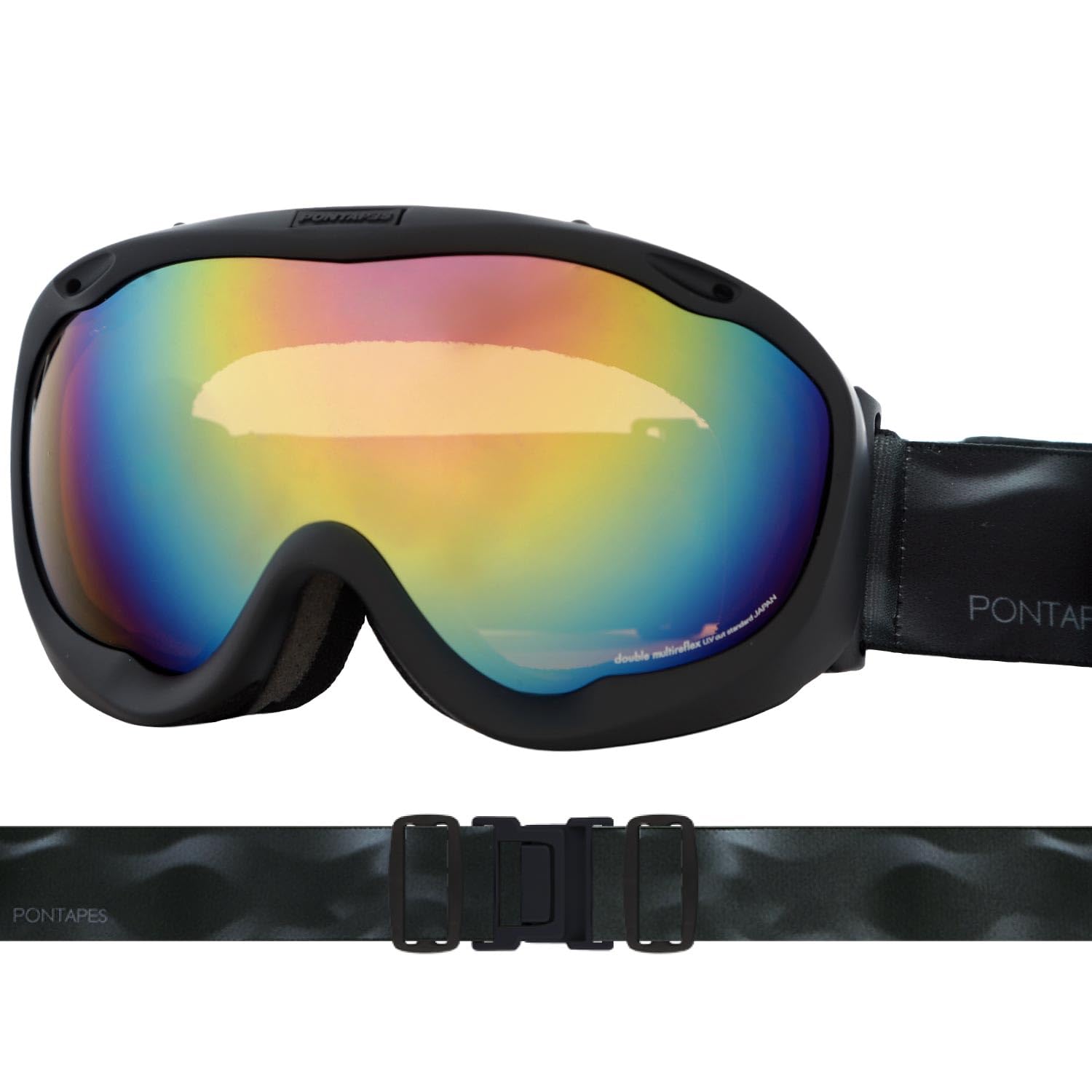 Amazon | PONTAPES(ポンタぺス) スキーゴーグル 日本企画品 曇り止め