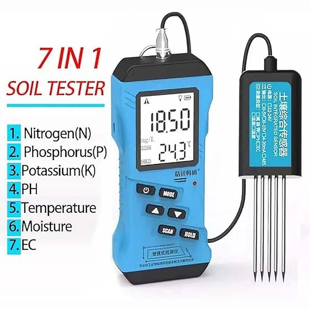Misuratore del terreno 7 in 1