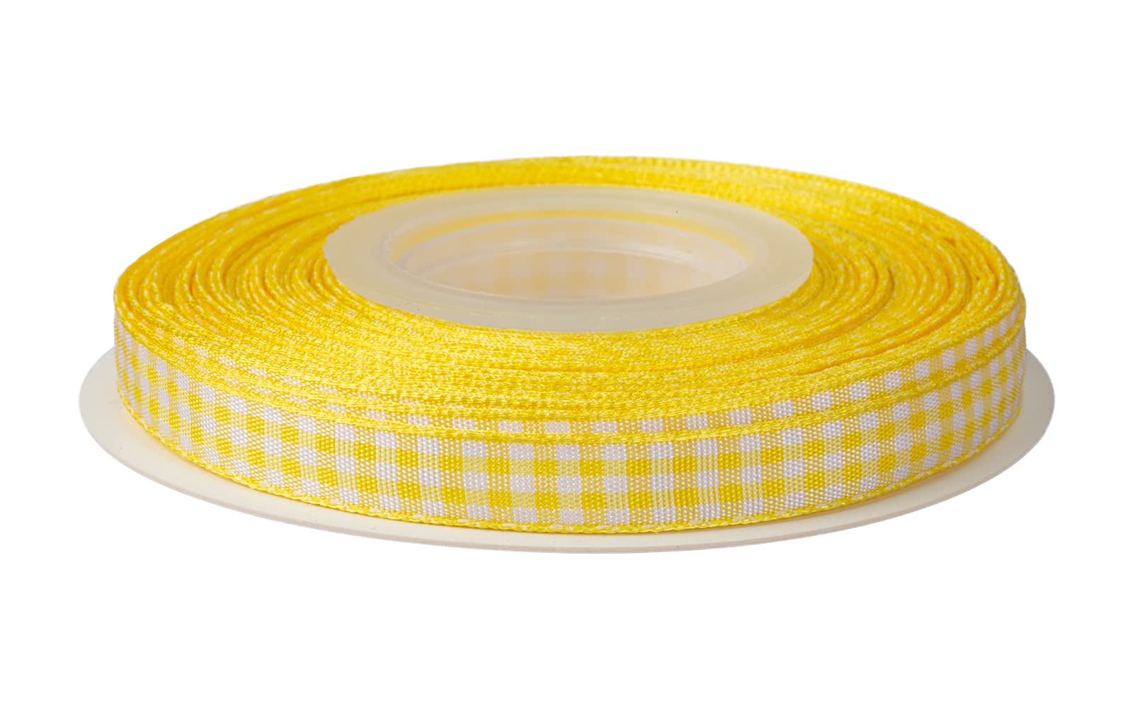 Ribbonitlux Gingham Ribbon, 9mm X 22 Meters, Plaid Checkered Ribbon with Woven Edge
