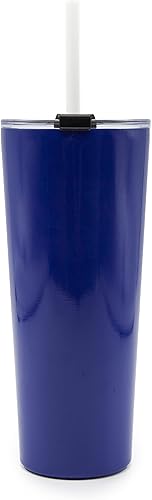 Miniatura 4 de Cambridge Silversmiths Blue - Juego de 2 vasos de paja con aislamiento brillante de 24 onzas, 0