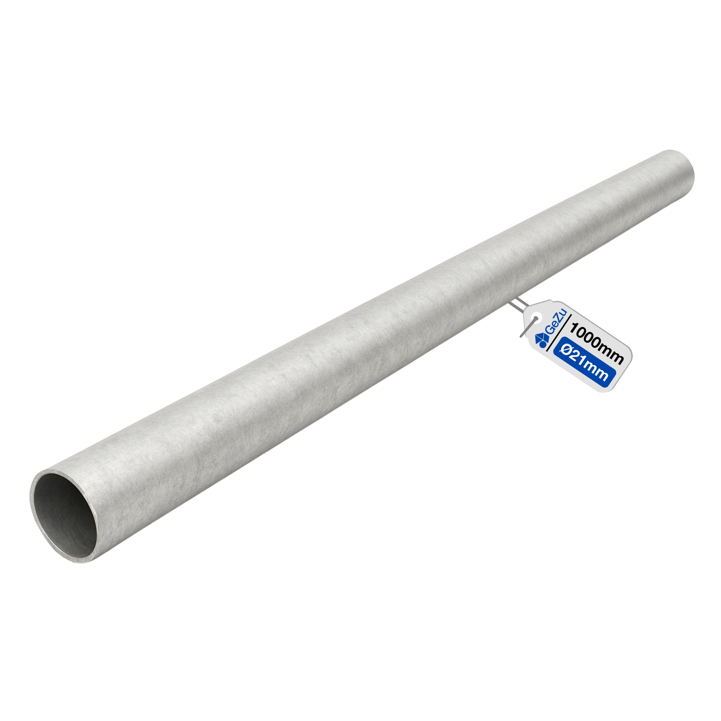 Gezu Impex Galvanised Steel Tube Ø 27 Mm X 1000 Mm Hot Dip Steel Pipe For Tube Clamps Handrails Frames Furniture & Construction