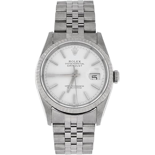 Rolex, Pre-Loved Oyster Perpetual Datejust Automatic Watch Stainless Steel and White Gold 36