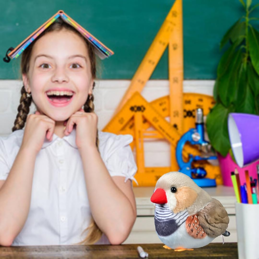 POPOTATO Realistic Bird Plush - 5'' Pearl Bird Stuffed Animal - Plushy and Squishy Pillow Toy - Cute Parrot for Boys and Girls - Image 7