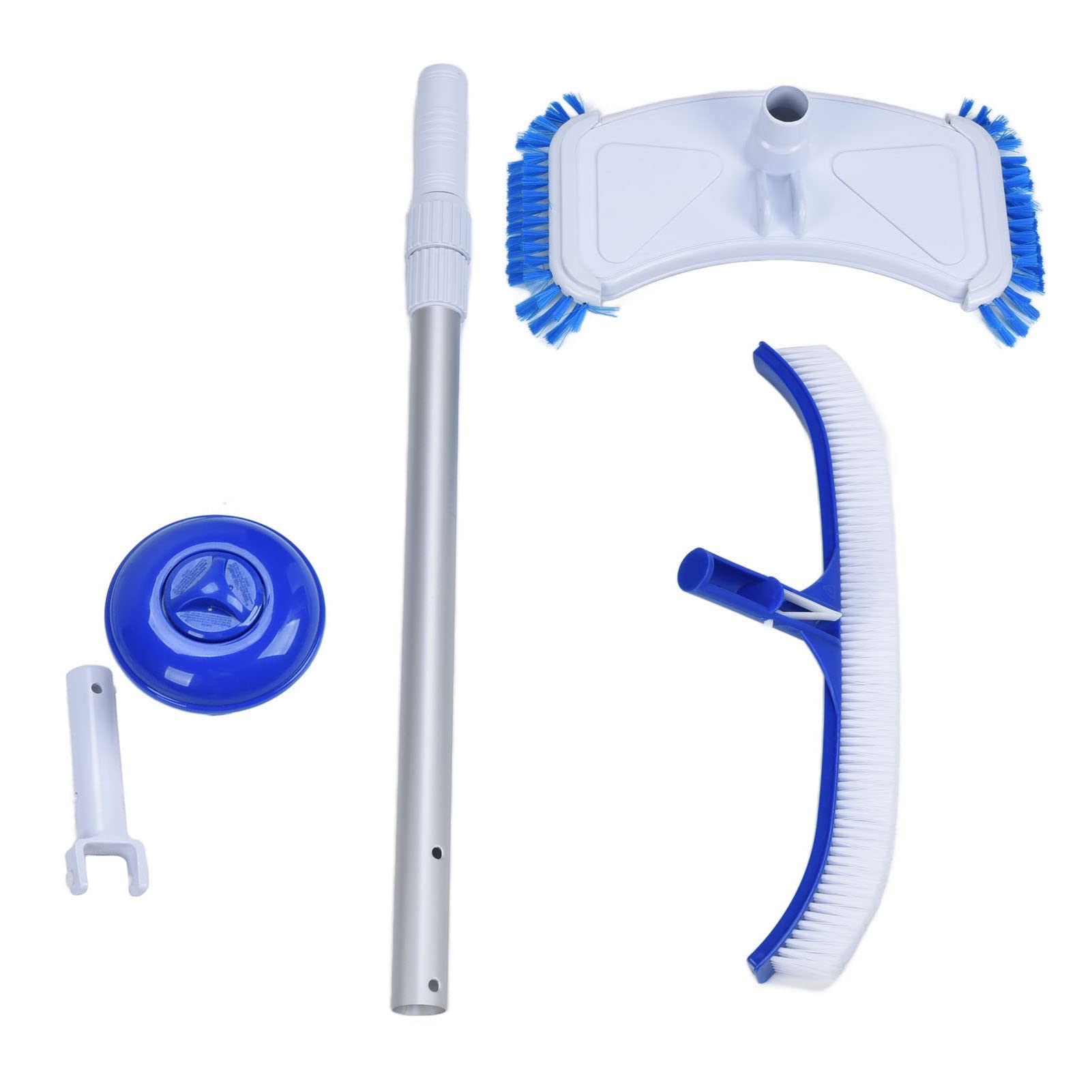 Schwimmbadreiniger-Set, hocheffizientes Teleskopstangen-Bürsten-Pool-Reinigungswerkzeug