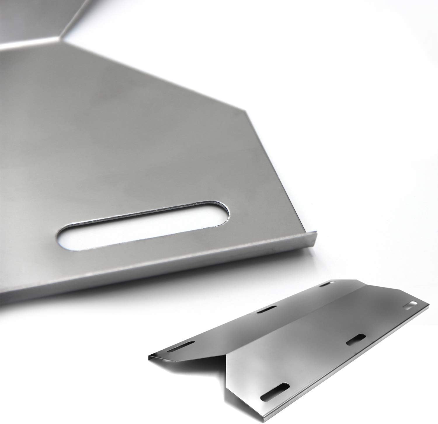 Hongso 17 3/4 Inch Heat Plates and 15 13/16 Inch Burners Replacement for Jenn-Air 720-0163 730-0163, Nexgrill 720-0163 730-0163 Models