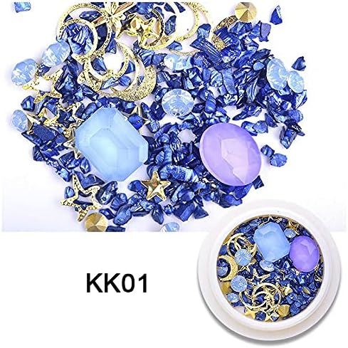 1 Box Shining Nail Jewelry Glass Diamonds Mocha 3D Decorations Nail Rhinestones Mixed Accessories Beauty Art Multi-Size - (Color: 1 Set)