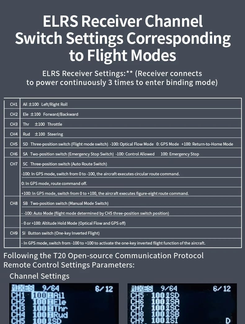 원격 제어 통신 주파수 설정 화면