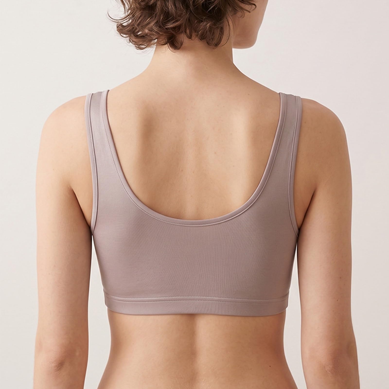 TOSOFT Reggiseno maternità Allattamento in Seta di Gelso Traspirante Reggiseni per L'Allattamento Sportivo per Le Donne di Grandi Dimensioni Canottiere Senza Fili (Color : Gray, Size : L/Large)