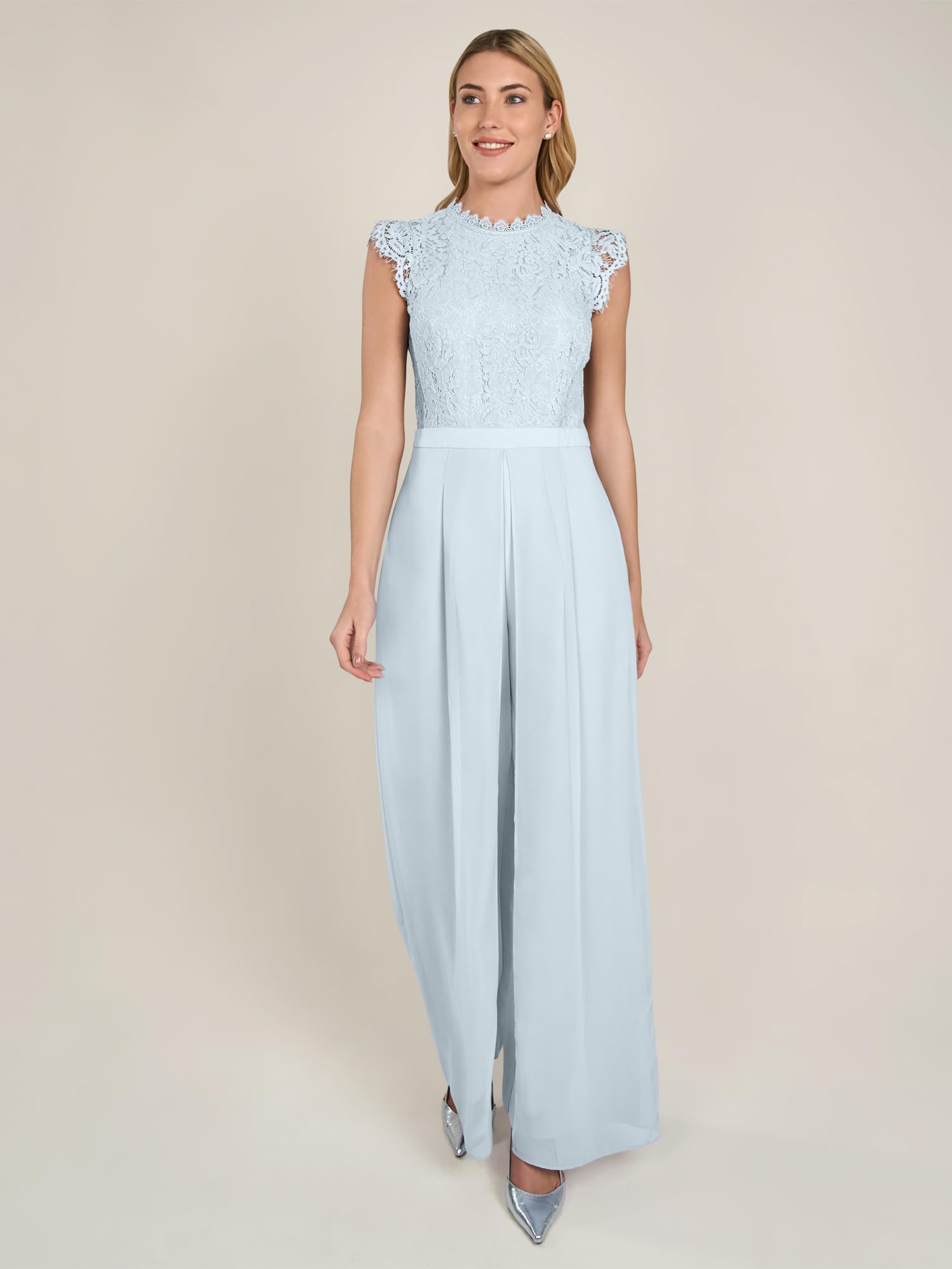 APART Fashion Damen Overall mit Spitzenoberteil Overalls