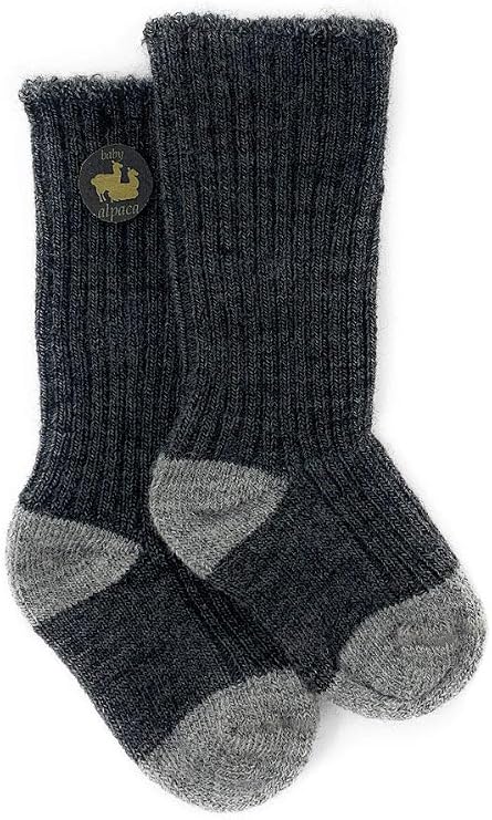 WARRIOR ALPACA SOCKS - Baby & Toddler Socks made from natural Baby Alpaca Wool, Dye-Free, Temperature Regulating