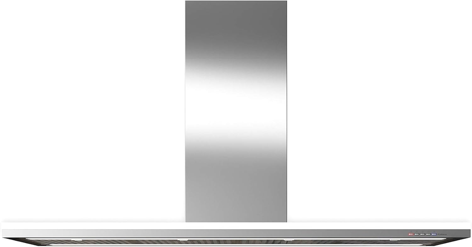 Futuro Futuro Island-Mount Range Hood 48" 940-CFM | Streamline | Stainless Steel Vent Hood | Modern Italian Exhaust Hood | Energy-Efficient LED, Ultra-Quiet w/Blower