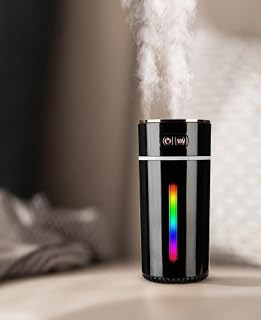 Car Diffuser Humidifier USB Aromatherapy Essential Oil Diffuser Car Air Freshener Mini Air Scent Small Humidifier Portable Diffuser with Colorful Atmosphere Lights Cool Mist Diffuser for Car Home