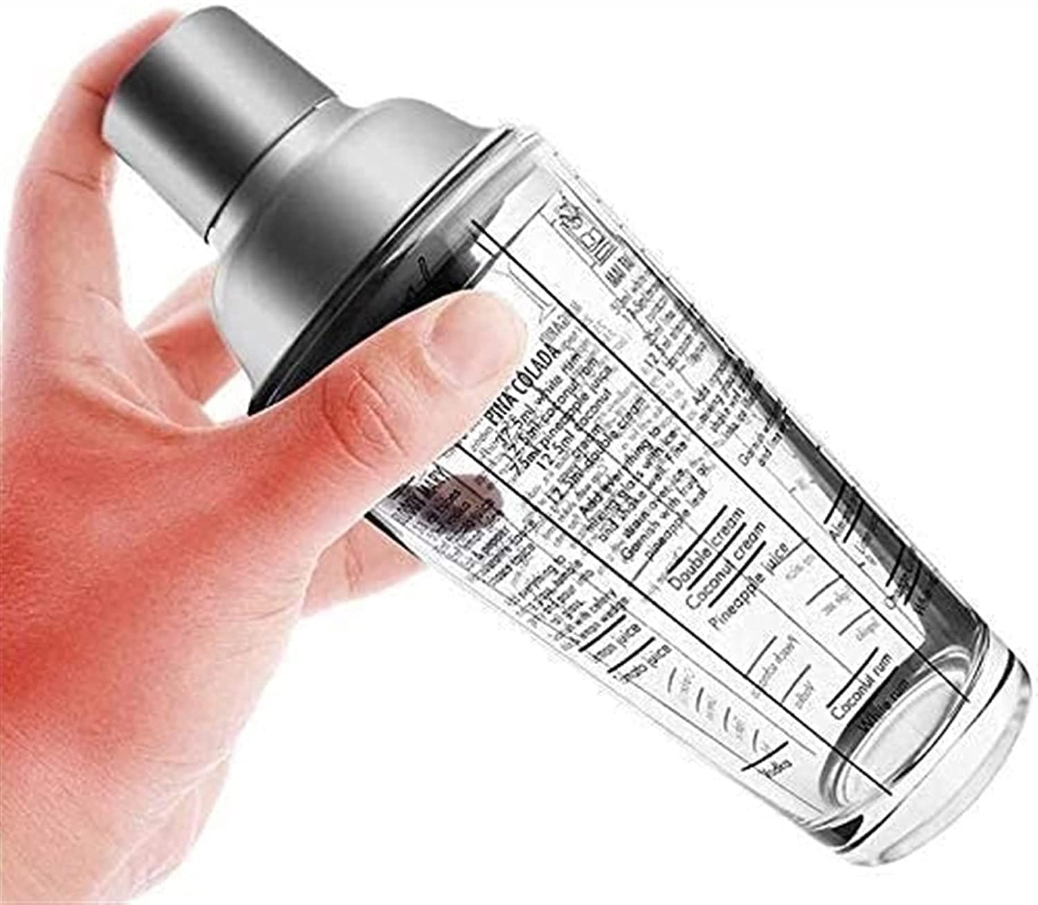 Kit de camarero de cóctelas de 12 piezas con stand profesional de barra de acero inoxidable 2 Herramienta 2 5oz El kit de martini de la batidora de bebidas incluye jigger, filtro, cuchara y más