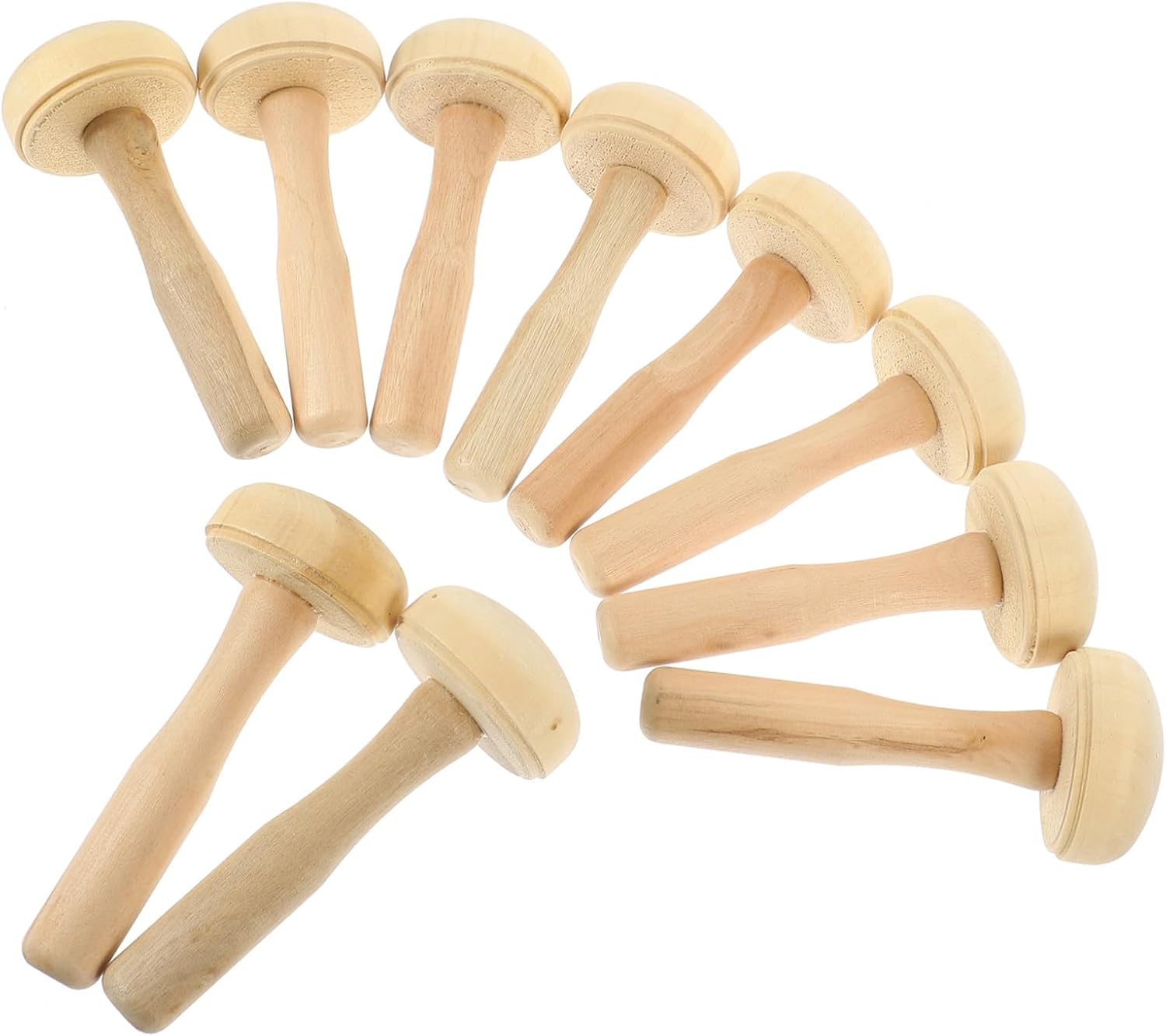 CIMAXIC 10Pcs Printmaking Ink Rollers Mushroom Rubbing Rollers for DIY Art Craft Ergonomic Handle Painting Tools for Printmaking and Stamping