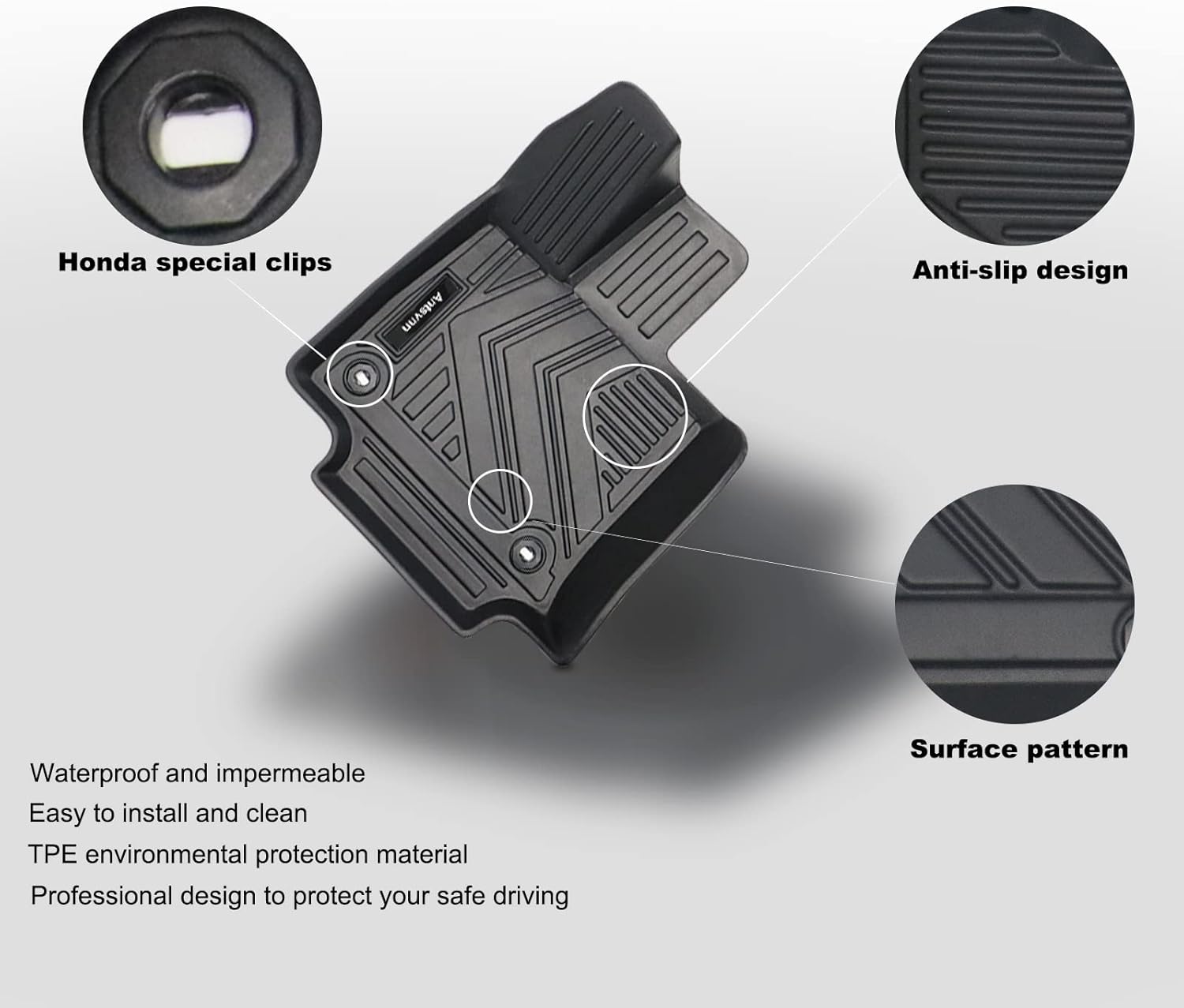 All -Weather Floor Mats Fit for Toyota Venza 2026 2025 2024 2023-2021 Trunk Mats，Rubber Car Cargo Liners Protector for 2021-2025 2026 Toyota Venza Accessories，Anti-Slip Floor Mats 2 Row & cargo liners