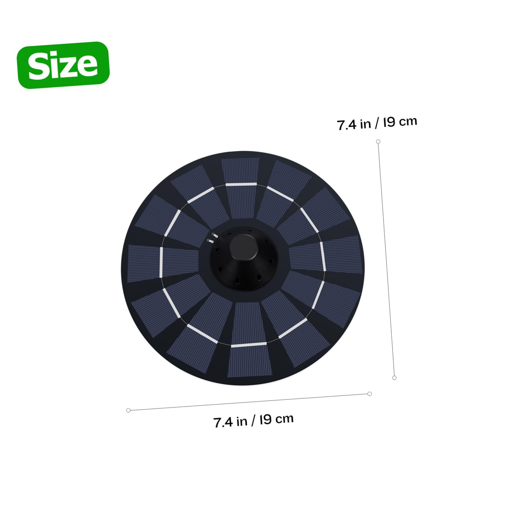 YARNOW Pompe à Oxygène Solaire Flottante Aérateur Oxygène Pour Piscine Et Aquarium Pompe à Air Solaire Pour Plantes Hydroponiques