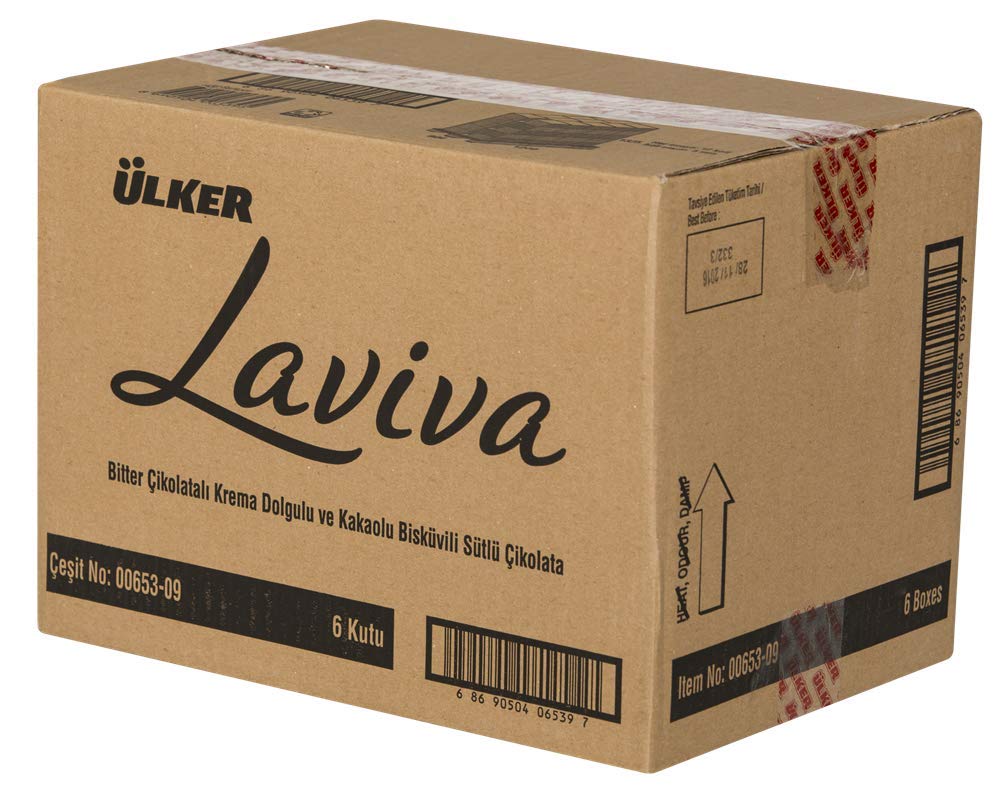 Ülker Laviva Dolgulu ve Bisküvili Çikolata 35 gr X 144 Adet