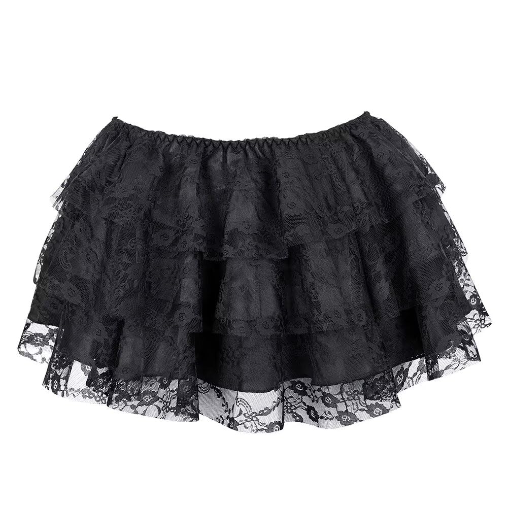 Mini Skirts for Women Tulle Tutu Petticoat Plus Size Steampunk Costume Pirate Medieval Renaissance Outfits